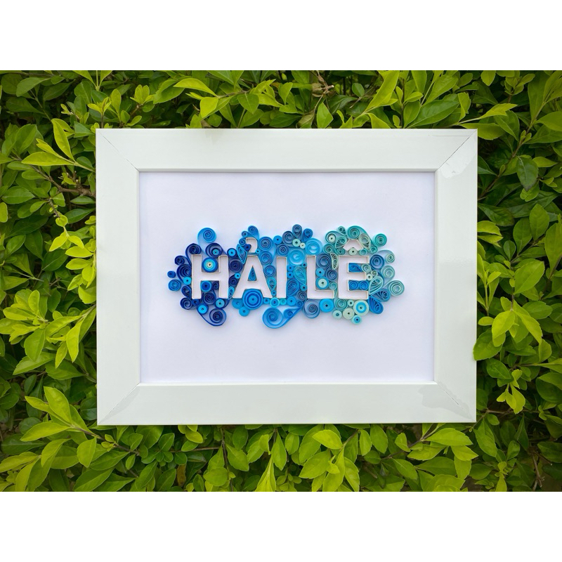 [LittleTiger Crafts] Tranh chữ quilling paper Cỡ A5 theo yêu cầu - Kèm khung ảnh 🧩