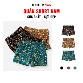Quần Short Nam UNDER.MAN Retro, Chất Cotton Mặc Ở Nhà, Quần Đùi Nam Phong Cách Thể Thao Mặc Ngủ, Mặc Đi Chơi- QS02