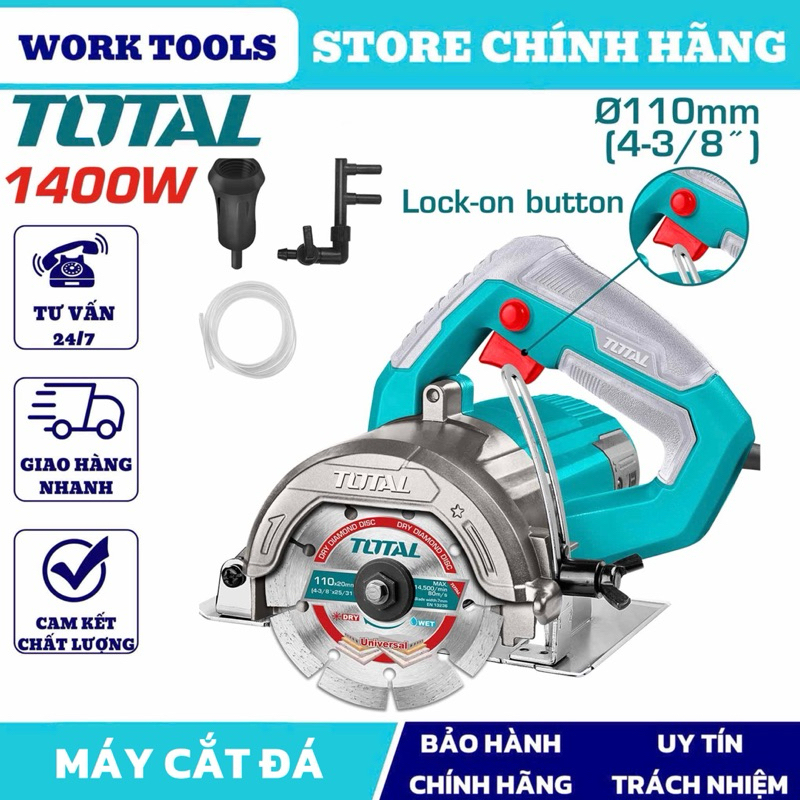 TOTAL Máy Cắt Đá 1400W TS3141102 / TS3141106 ( dây đồng )