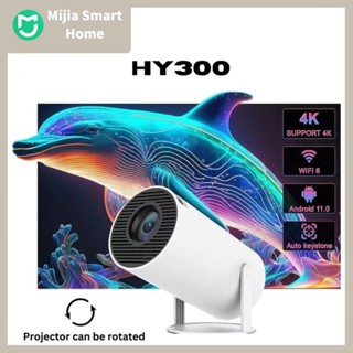Máy chiếu thông minh mini HY300/P30 pro Full HD android 11.0 Tự động Keystone WiFi2.4/5G Kết nối điện thoại laptop ios