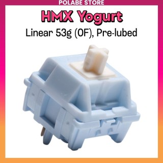 HMX Yogurt Cheese Cloud linear switch bàn phím cơ Switch HMX Yogurt prelube gõ mượt Polabe Store