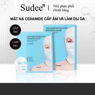 Mặt nạ dưỡng da SUDEE Cấp Ẩm Sâu, Làm Dịu Da Nhạy Cảm, 5 Lớp HA & Ceramide Tăng Cường Hàng Rào Bảo Vệ Da 30g (Xanh)