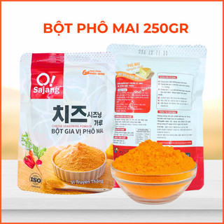 [HOẢ TỐC] Bột phô mai lắc Hàn Quốc Sajang 250gr tơi mịn béo ngậy, màu vàng cam đậm rực rỡ