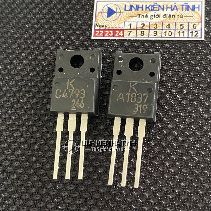 Túi 5 CẶP SÒ 2SA1837 2SC4793 A1837 C4793 KEC - BM11 - BN11