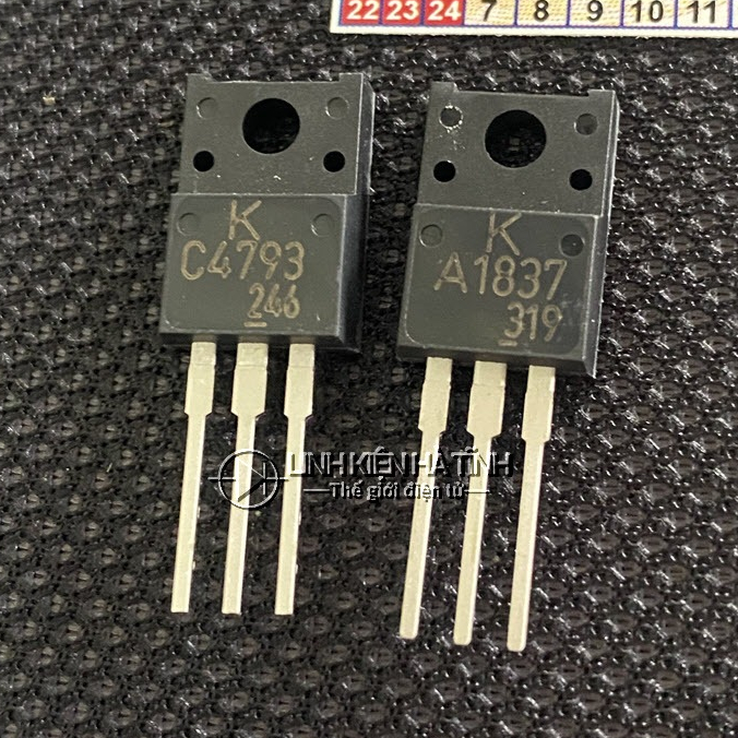 Túi 5 CẶP SÒ 2SA1837 2SC4793 LINH KIỆN A1837 C4793 KEC - BM11 - BN11