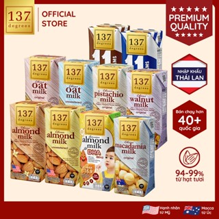 [LỐC 3 HỘP 180ML] Sữa Hạt Nguyên Chất 137 Degrees Không Đường Thái Lan, Dinh Dưỡng, Healthy