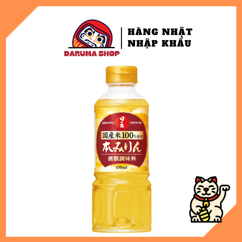 Rượu Nấu Ngọt Hinode Hon Mirin - Nhập khẩu Nhật Bản/ Chai 400ml