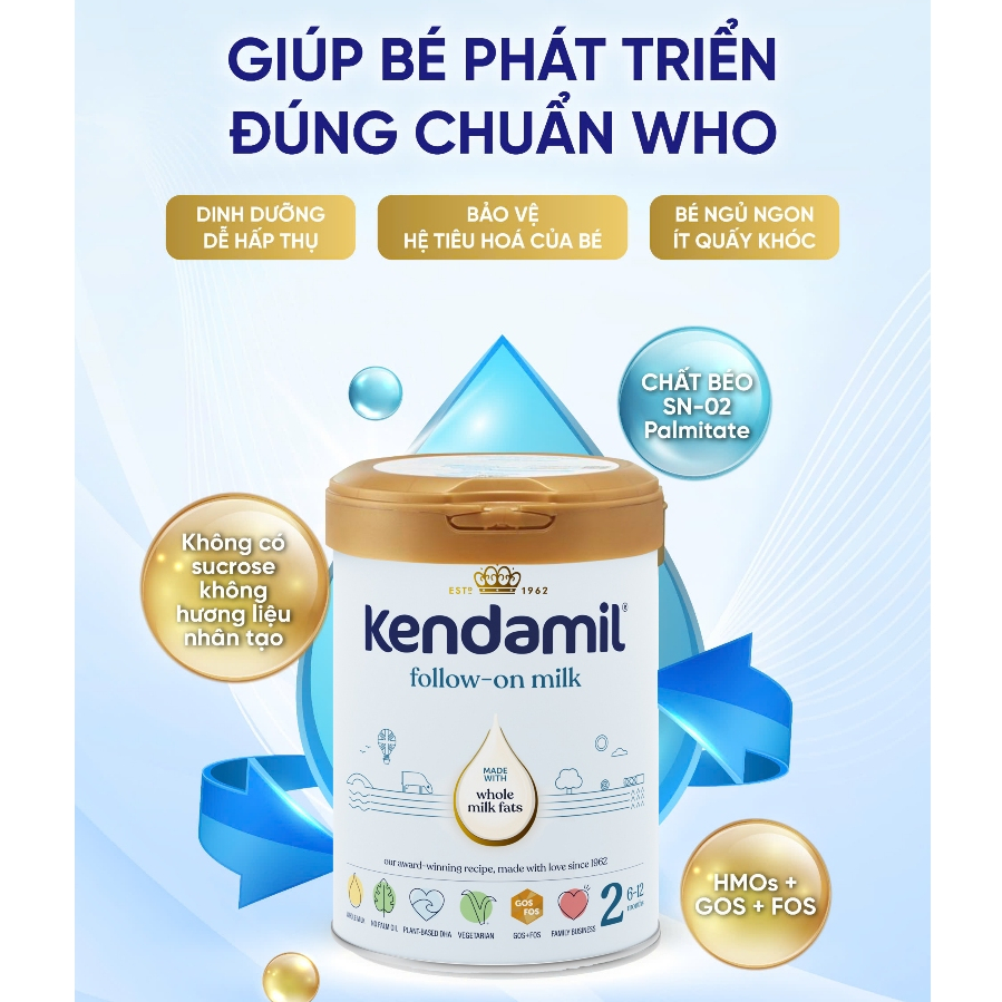 Goldbee - Sữa Công Thức Nguyên Kem Kendamil Classic Số 3 (800G)