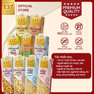 [MUA THÙNG 12 HỘP 1 LÍT TẶNG 1 GÓI TREO TƯỜNG] Sữa Hạt Dẻ Nguyên Chất 1 Lít 137 Degrees Nhập Khẩu Thái Lan Dinh Dưỡng