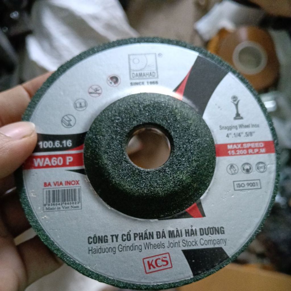 Đá mài Hải Dương 100mm ( xanh)