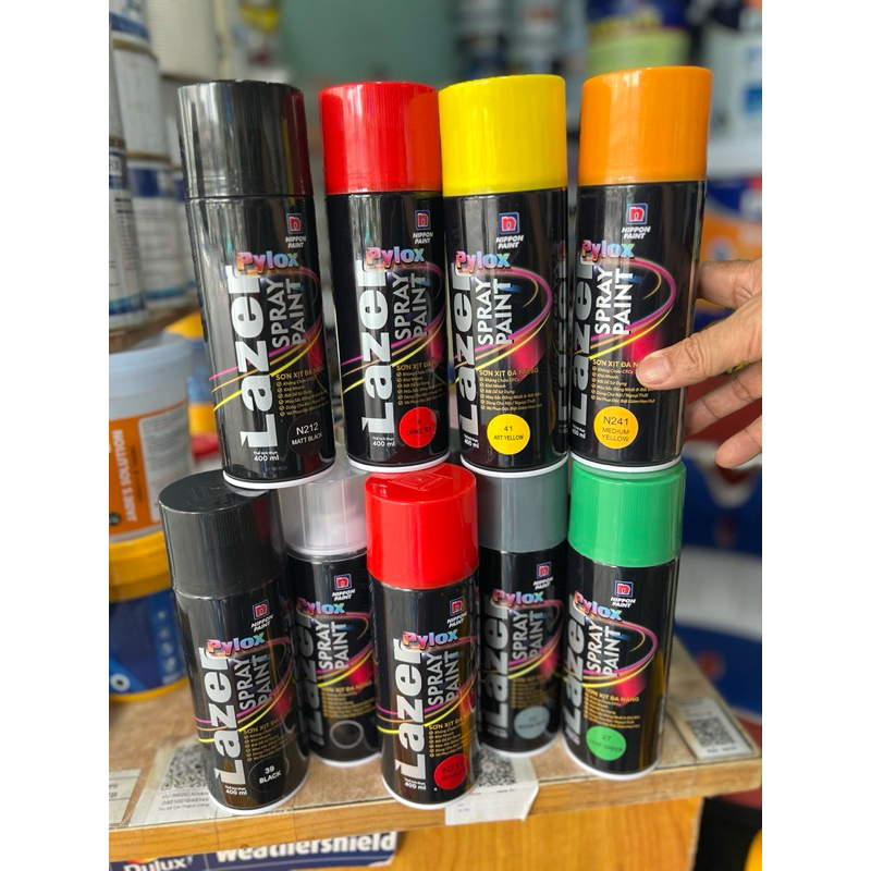 Sơn xịt đa năng Nippon Lazer Pylox - nhiều màu