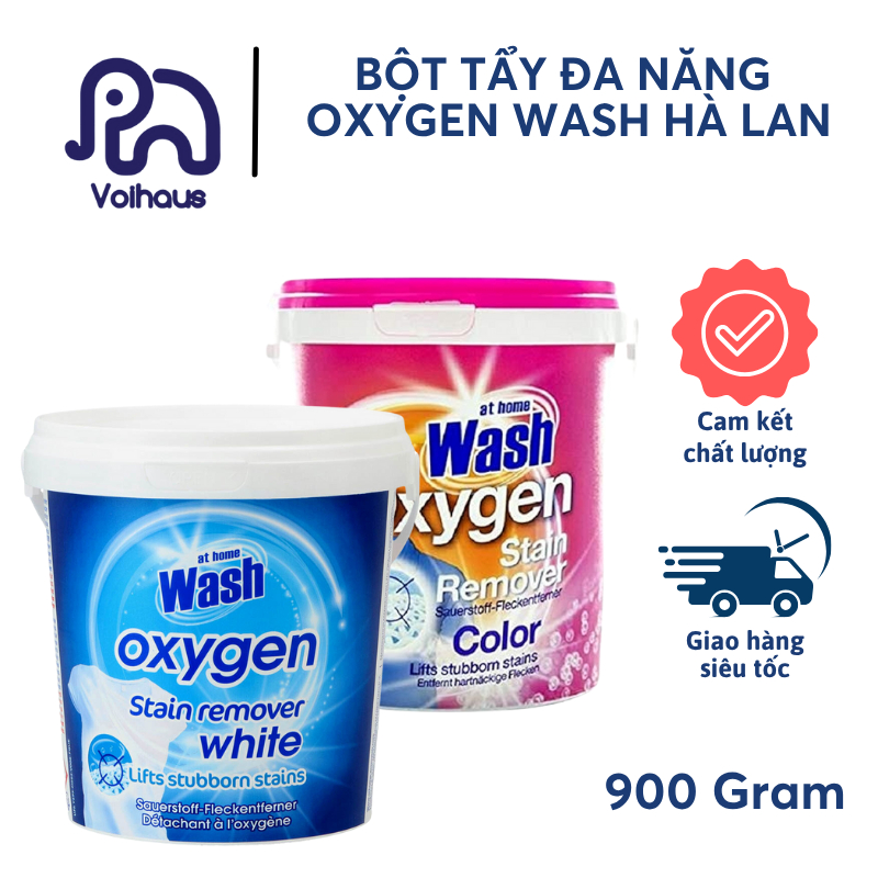 Mẫu Mới Hot Bột tẩy trắng, tẩy các vết mảng cứng đầu bám trên quần áo Oxygen Wash hàng nội địa Hà La