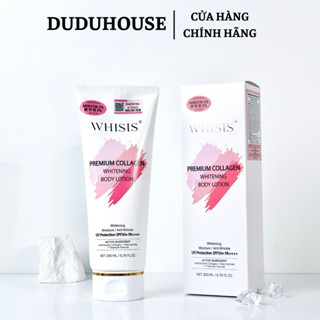 Kem Dưỡng Thể Trắng Da Nâng Tone Chống Nắng Whisis Premium Collagen/Glutathione Whitening Body 200ml