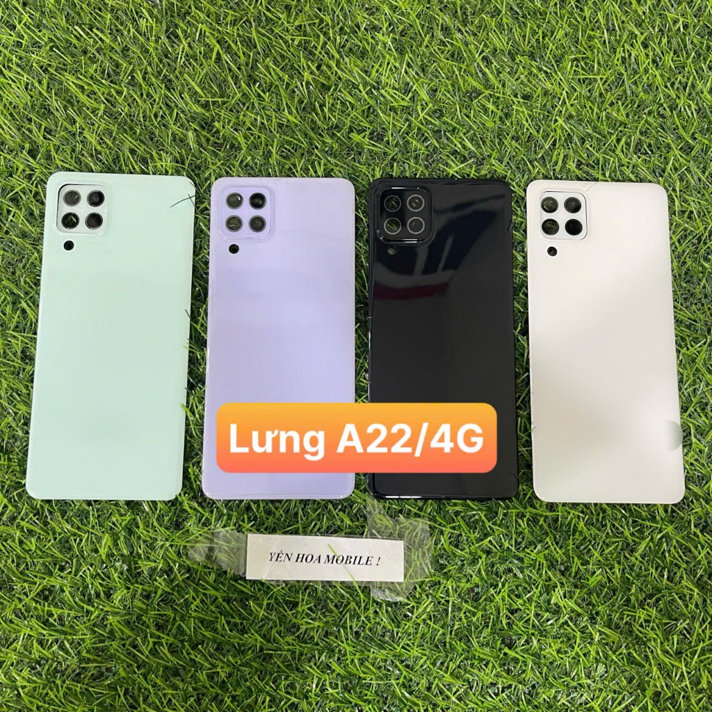 Nắp lưng thay thế các mã samsung A22 4G ( Tặng ngay : Keo dán màn hình / nắp lưng )