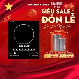 Bếp Điện Từ Sunhouse 2200W – Bếp Điện Từ Hồng Ngoại Cảm Ứng Nhạy Kèm Nồi