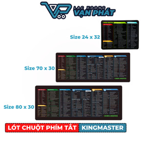  Miếng Lót Chuột Phím Tắt Văn Phòng King Master - Hàng Chính Hãng 
