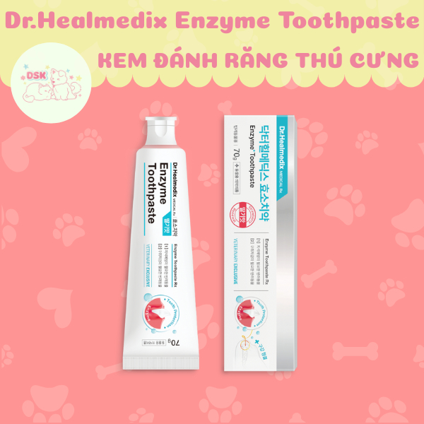 Kem Đánh Răng Cho Thú Cưng Dr.Healmedix Enzyme Toothpaste - Tuýp 70g