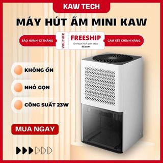 Máy hút ẩm mini KAW lọc ẩm không khí,hút ẩm tủ quần áo, phòng ngủ yên tĩnh - Bảo hành 12 tháng