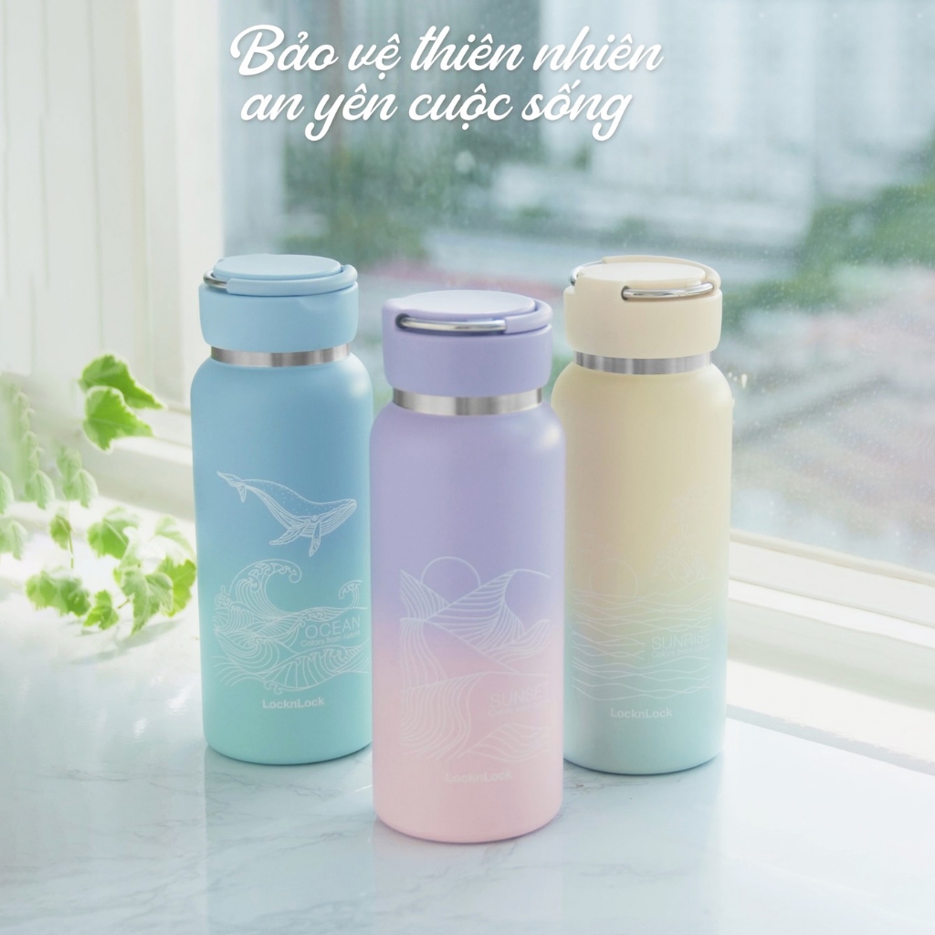 Bình Giữ Nhiệt LocknLock Sling Ring Nature Tumbler Có Quai Xách Cute 650ML LHC4321-4322 T2C | BigBuy360 - bigbuy360.vn