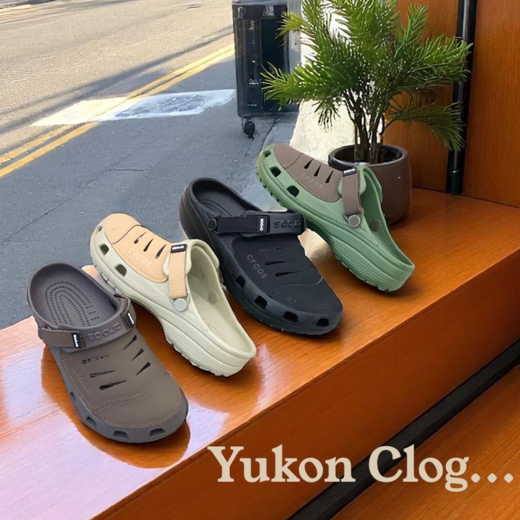 YMC - Dép Bít Mũi Yukon Mesa Clog - Giả Da Sang Trọng Cho Nam - Thanh Lịch - Sang Chảnh - Quai Tăng 