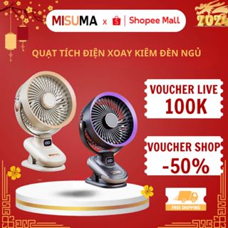 Quạt Tích Điện Mini Xoay0360 Độ Tự Động Cao Cấp 20.000mAh Không Gây Tiếng Ồn Bảo Hành 12 Tháng
