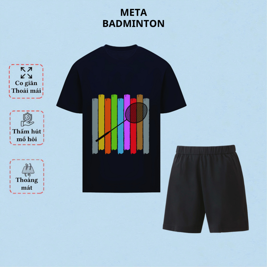 Quần Áo Cầu Lông Nam Nữ Thoáng Mát, Co Giãn, Form Chuẩn Thể Thao MSP666