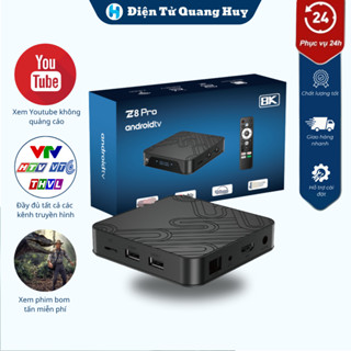 [HỎA TỐC] Box TiVi Android Z8 Pro Có Điều Khiển Bằng Giọng Nói Chất Lượng Hình Ảnh Sắc Nét Xem Truyền Hình Video