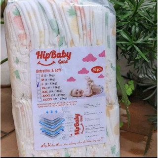 100 miếng bỉm DÁN   trần- hipbaby careBỉm thấm hút cực tốt cảm kết đủ miếng, hàng bao lỗi  đủ size từ s đến xxxl