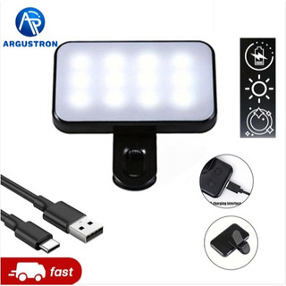 Đèn LED selfie mini cầm tay ba tốc độ ARGUSTRON, thời lượng pin dài, chính hãng