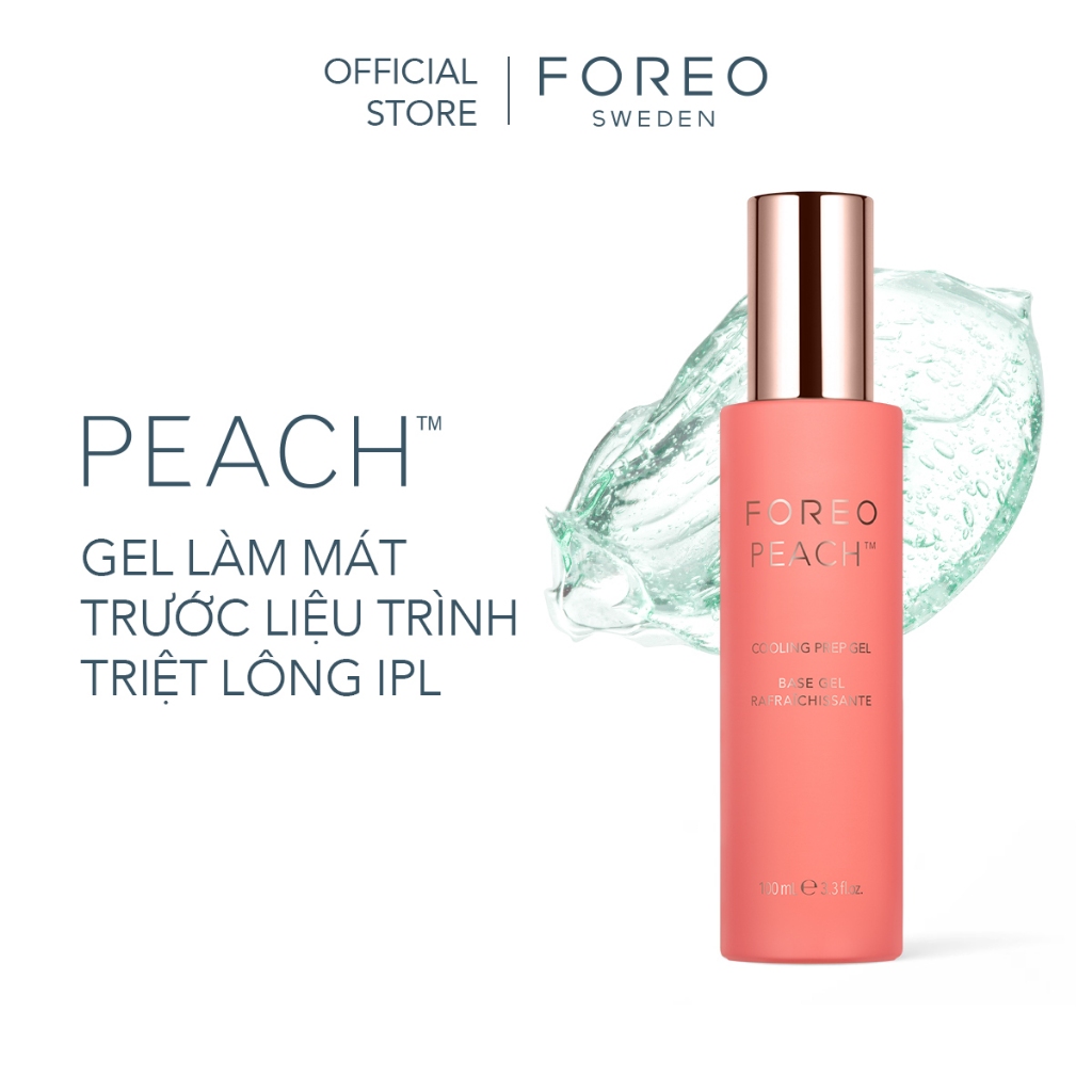 Gel lạnh FOREO PEACH Cooling Prep dưỡng ẩm và làm dịu làn da 100ml Hỗ trợ Trong quá trình điều trị & chăm sóc sau IPL | BigBuy360 - bigbuy360.vn