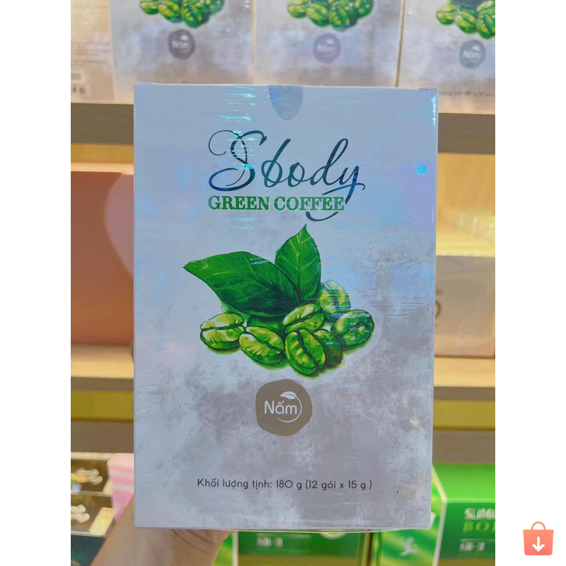 Cà Phê Giảm Cân Sbody Green Coffee (Mẫu mới) Nấm Giảm Cân An Toàn Hiệu Quả - Hộp 12 Gói