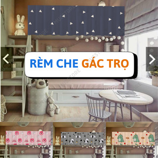 Rèm Dán Decor Lan Can Trọ, Rèm 1 Lớp Che Gác Riêng Tư Dán Dễ Dàng Tiện Lợi, Không Cần Khoan  MUSE STORE