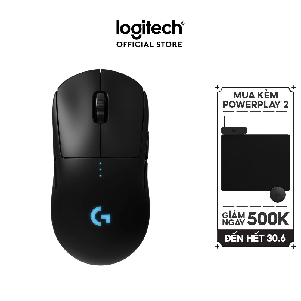Chuột gaming không dây Logitech G Pro Wireless - Nhẹ, cảm biến Hero 25k, RGB Lightsync | BigBuy360 - bigbuy360.vn