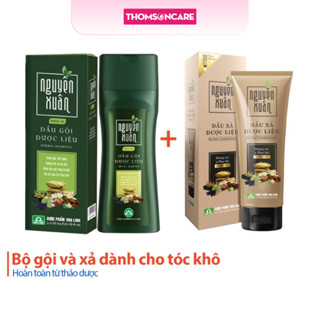  Bộ dầu gội và xả Nguyên xuân xanh 250ml - dùng cho tóc khô - dưỡng tóc từ thảo dược 