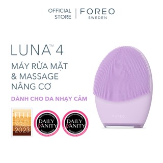 Máy rửa mặt FOREO LUNA 4 cao cấp được chứng minh lầm sàng làm sạch sâu mát-xa trẻ hoá da bằng sóng âm T-sonic phiên bản cho da nhạy cảm