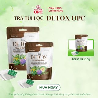 TRÀ DETOX OPC - Đẹp da, Giữ dáng, Thanh lọc cơ thể (Gói 50 túi lọc x1.5g)