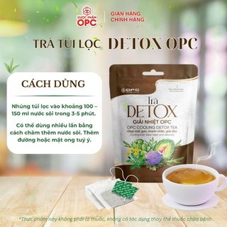 TRÀ DETOX OPC - Đẹp da, Giữ dáng, Thanh lọc cơ thể (Gói 50 túi lọc x1.5g)