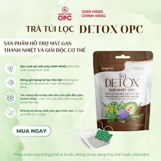 TRÀ DETOX OPC - Đẹp da, Giữ dáng, Thanh lọc cơ thể (Gói 50 túi lọc x1.5g)