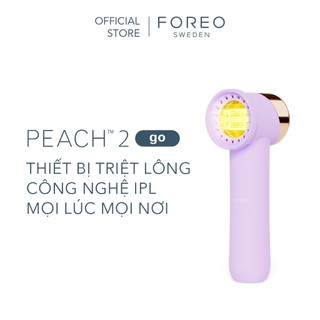  Máy triệt lông full body và mặt cao cấp FOREO PEACH 2 GO với công nghệ IPL kết hợp với cơ chế làm lạnh cho làn da và xung massage T-sonic 