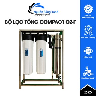 Bộ Lọc Nước Thô Đầu Nguồn 3 Cấp Lọc - Bộ Lọc Tổng Compact C2F Để Sàn Màng UF Công Suất 3000 L H 