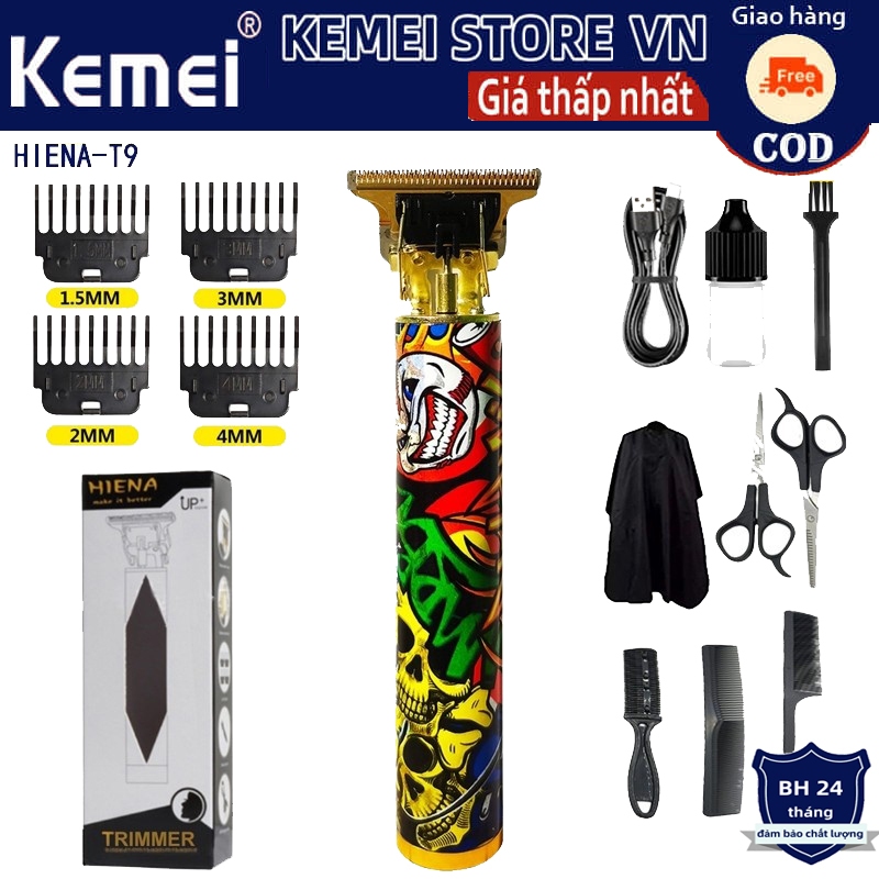 Tông Đơ Cắt Tóc HIENA T9 Tông Đơ Điện Không Dây Sạc Dao Cạo Tông Đơ Cắt Tóc Cho Nam Gia Đình Trẻ Em