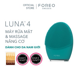Máy rửa mặt FOREO LUNA 4 MEN cao cấp dành cho nam giới với chế độ mát-xa trẻ hoá da bằng sóng âm T-sonic