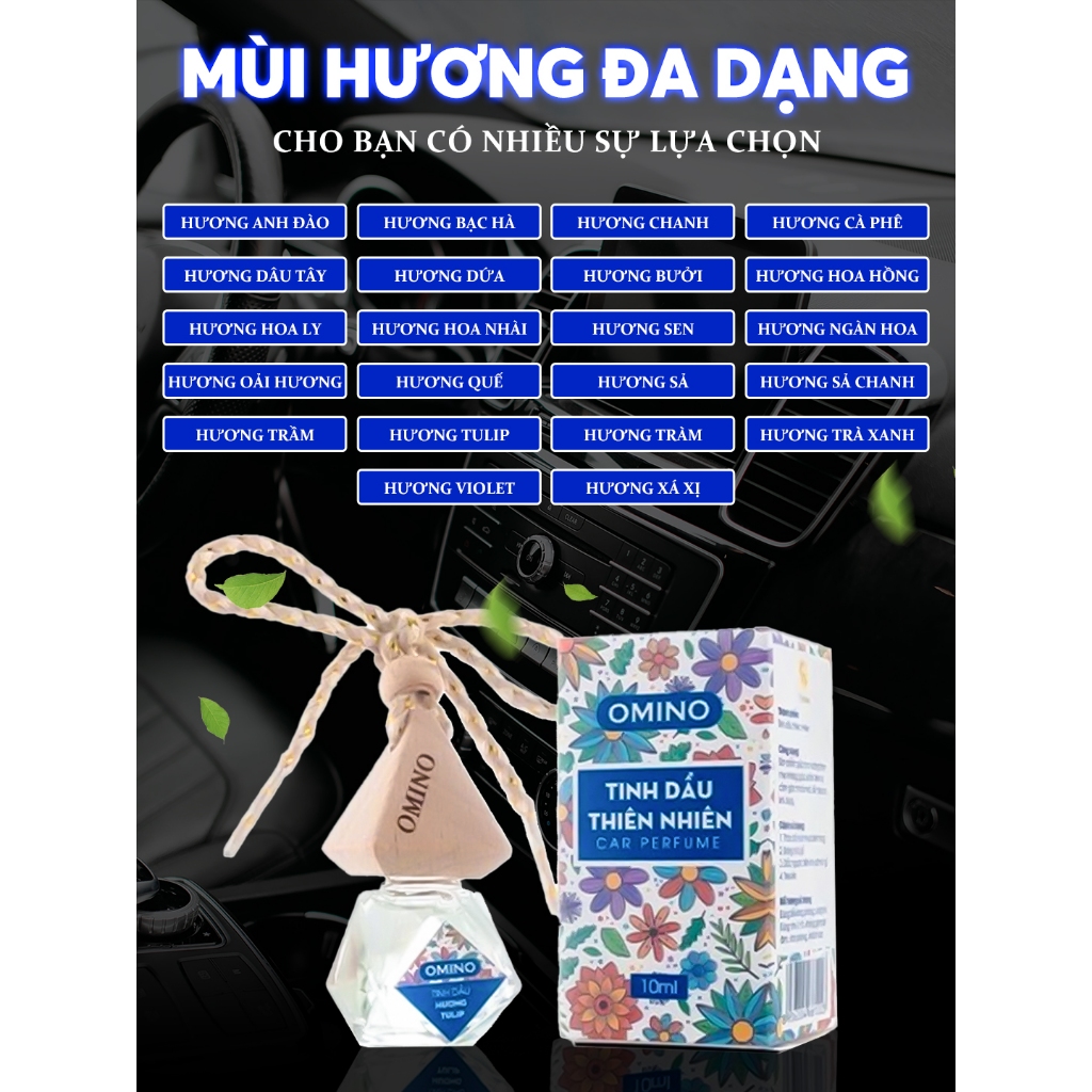 Tinh dầu treo xe Mộc Nhiên - Omino có chứng nhận (15 mùi hương) S067 | BigBuy360 - bigbuy360.vn