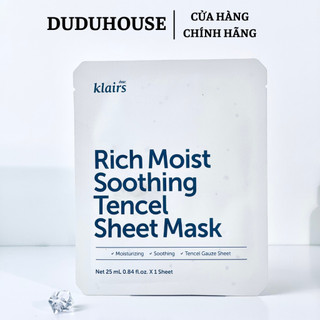 Mặt Nạ Klairs Midnight Blue Calming Sheet Mask Làm Dịu, Phục Hồi Da 25ml