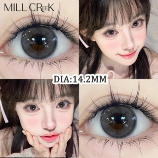 【1 cặp  Lens millcreek Kính áp tròng tự nhiên thoải mái 0 độ Độ ẩm 40%