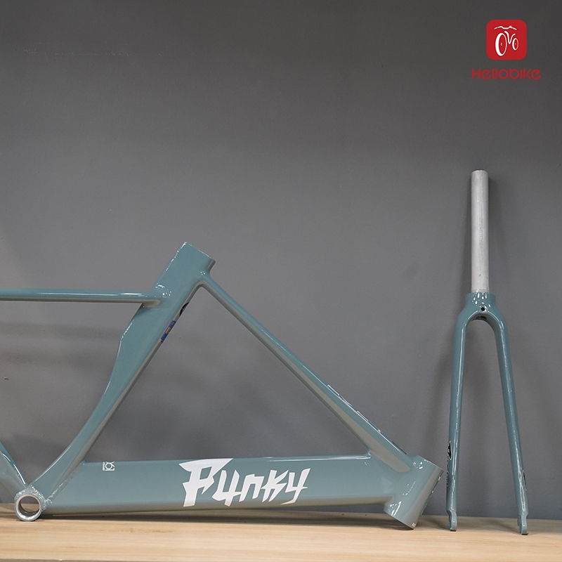 Bộ khung xe đạp Fixed Gear Funky Punking hợp kim nhôm bản dẹt