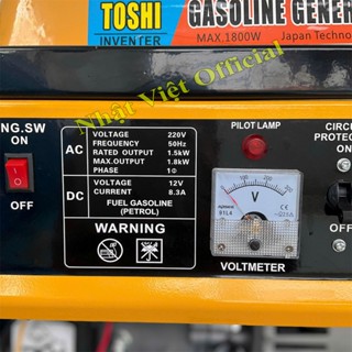  Máy phát điện 1,8kw Toshi 4 thì chạy xăng cho gia đình 