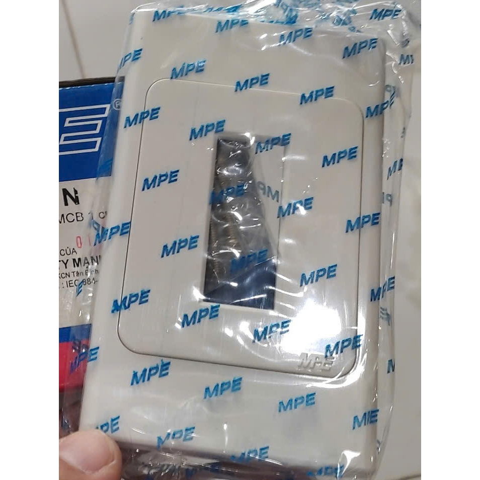 Mặt CB tép 1 pha MCB 1 cực chính hãng MPE model AMCB1N