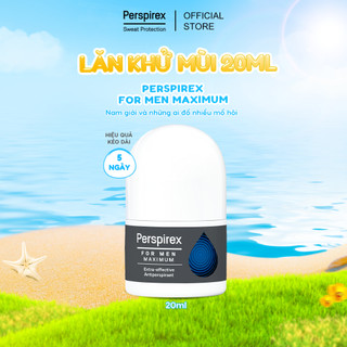  Lăn khử mùi Perspirex For Men Maximum cho nam giới 20ml Khử Mùi và Ngăn Mồi Hôi Hiệu Quả 