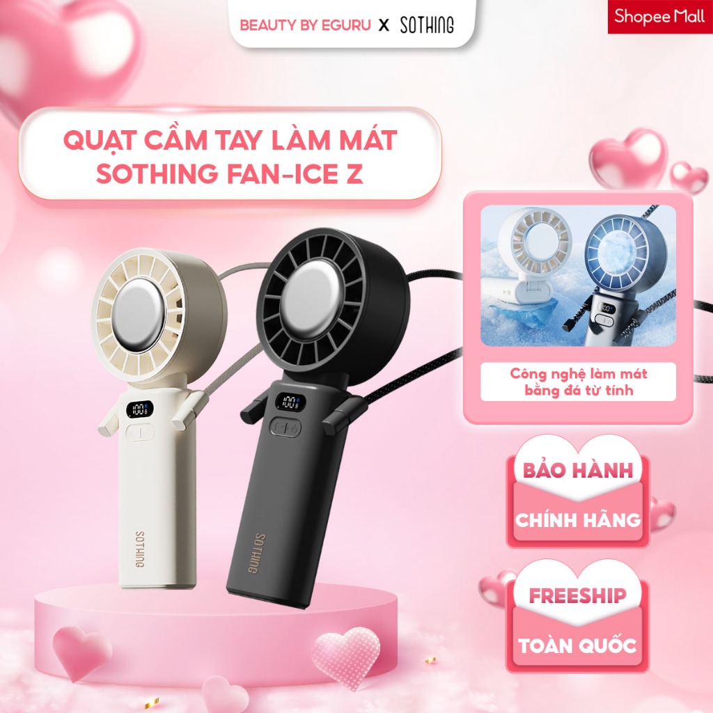 Quạt Cầm Tay Làm Mát Sothing Fan-Ice Z - Bảo hành chính hãng 12 tháng